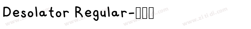 Desolator Regular字体转换